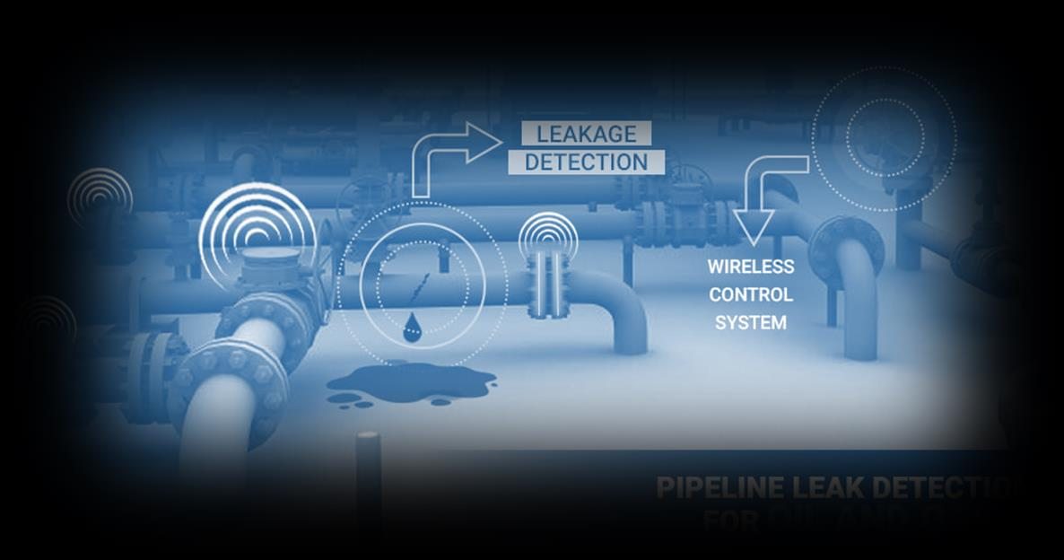 Pipeline leak detection system schematic